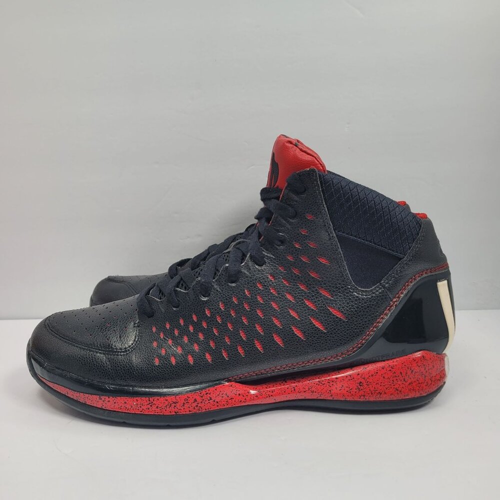 Adidas D Rose 3 2012 Men's Black Red Sneaker G48788 US Size 12 - Picture 2 of 8